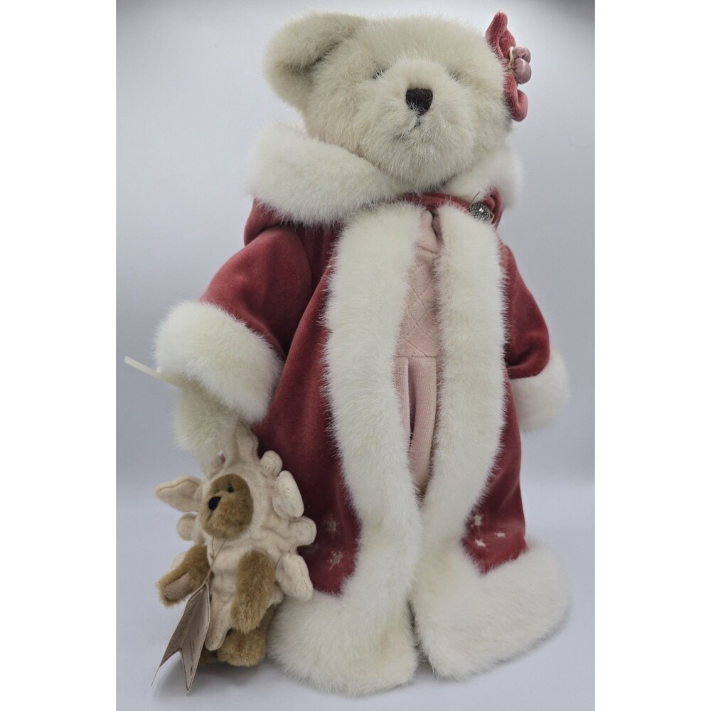 Boyds Bears Genevieve Frostbeary Plush w Stand Ltd Ed Bear Blizz Ornament